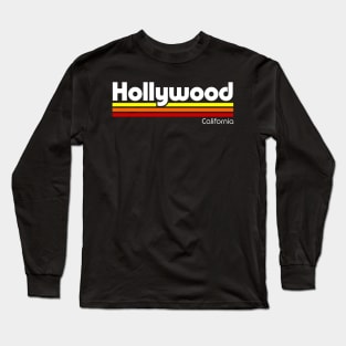 Retro Hollywood California Long Sleeve T-Shirt